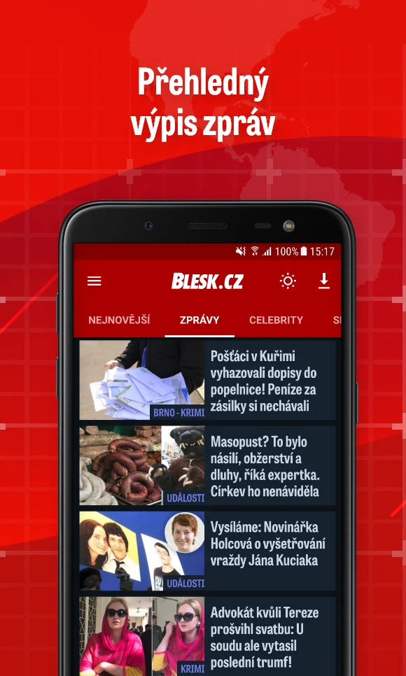 Blesk: zprávy, slavní, sport screenshot